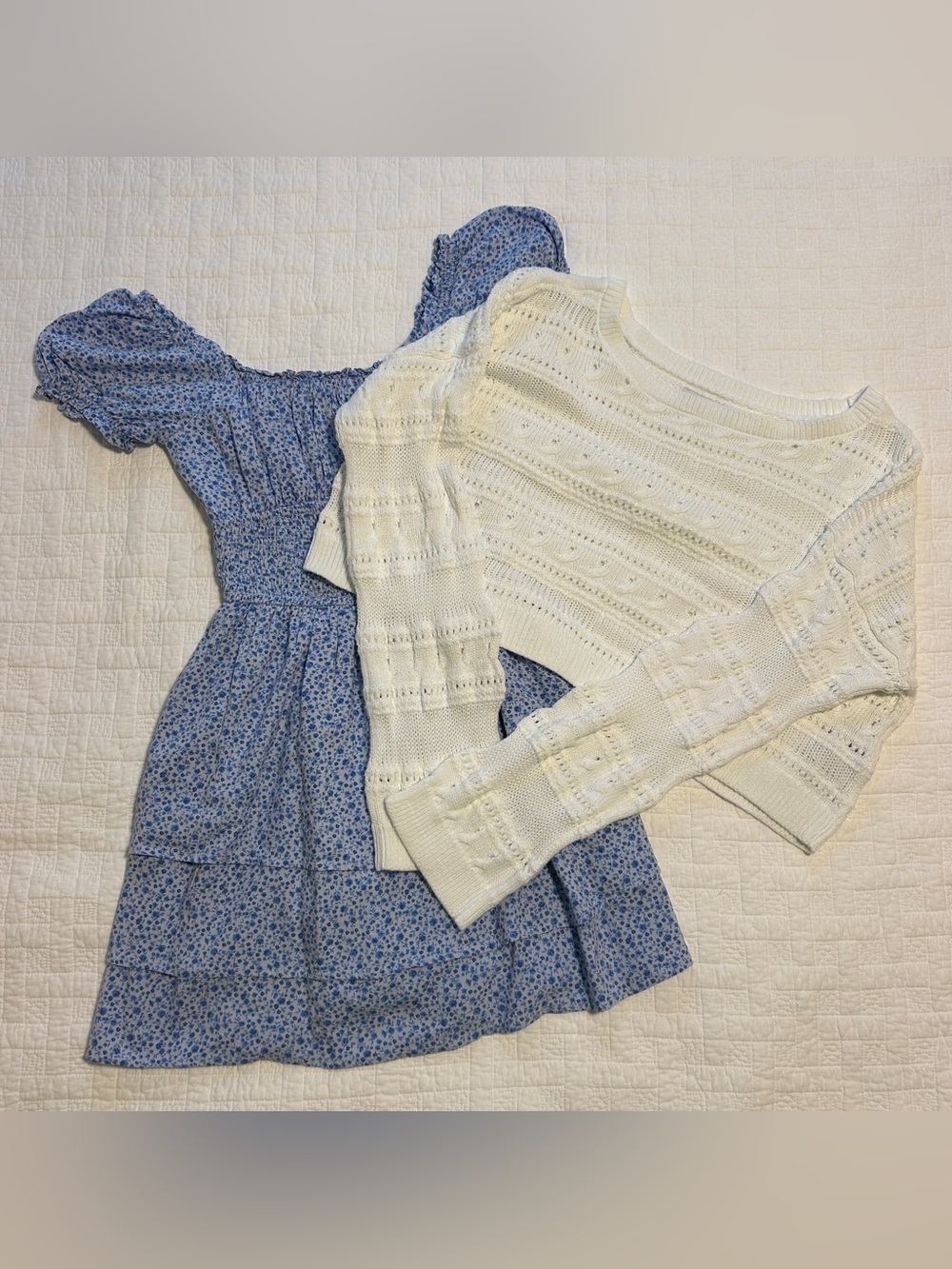 Teen Hollister Dress and Sweater Bundle